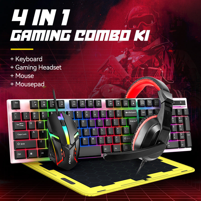 T-Wolf TF240 Gaming Keyboard Headphones & Mouse Set