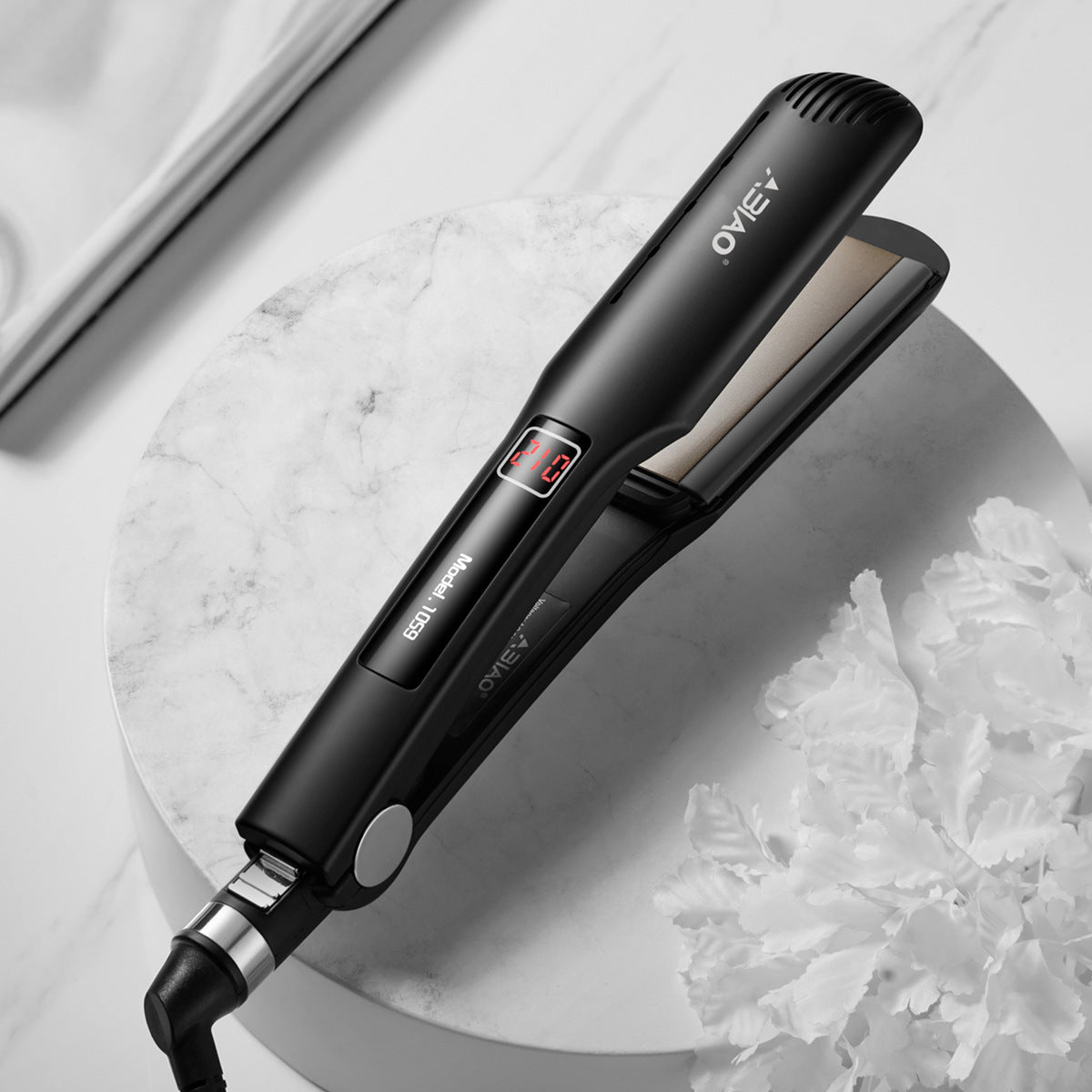 LCD Hair Straightener & Curler